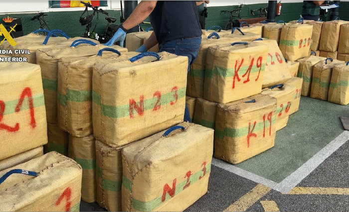 Los 4200 kilos de hachís intervenidos en Xàbia están valorados en 7,8 millones